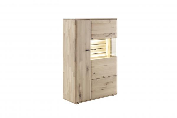 Highboard GIRONA T22 Balkeneiche in Kristalleiche geölt